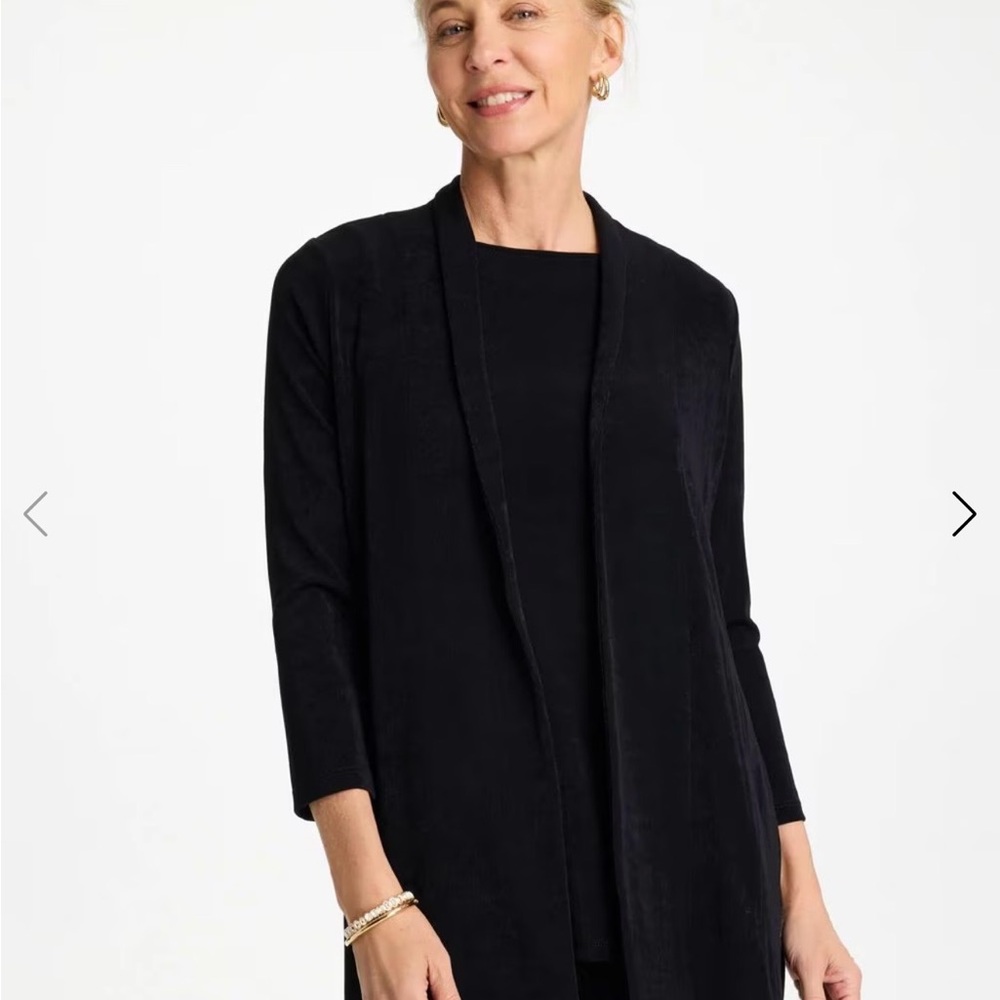 Chico's Black Travelers Cardigan Size 3